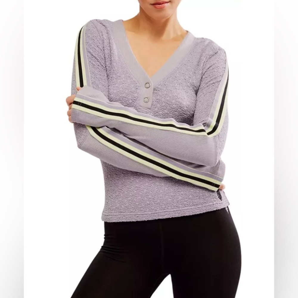 FP MOVEMENT FREE PEOPLE Recovery Layer Long Sleeve Top Trailblazer Combo